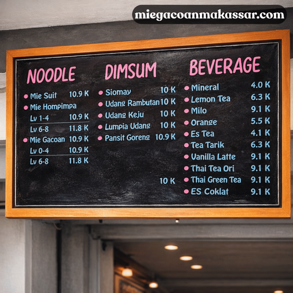 perbandingan harga mie gacoan Makassar